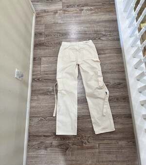 LOVEGEN Women's Strappy Wide Leg Cargo Pants